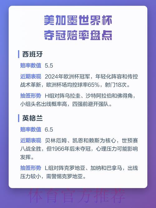 世界杯夺冠热门队伍赔率解析与前景展望