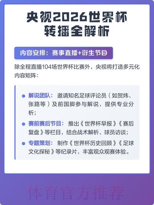 2026世界杯转播全攻略:付费与免费观看平台深度解析 2026世界杯转播全攻略:付费与免费观看平台深度解析